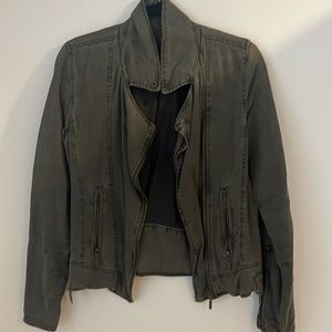 Max Jeans, green denim jacket, size s